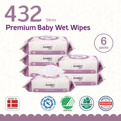 [Bundle] Bambo Nature Baby Wet Wipes (432 slices) - Bambo Nature Malaysia